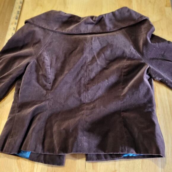 Cambridge Dry Goods Brown Velvet Blazer - Picture 8 of 12